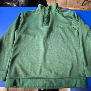 Men's Green Zip-Up Sweater